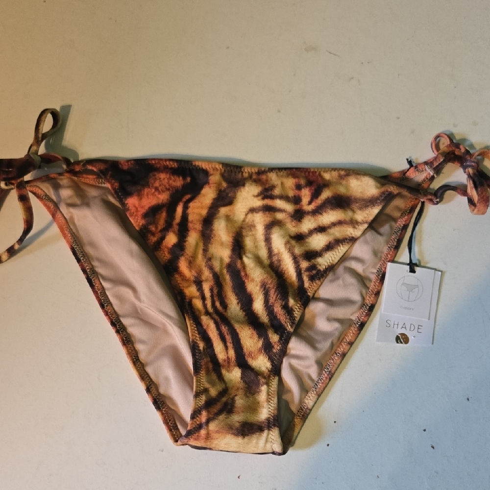 Shade & Shore Tiger Print Bikini Bottom